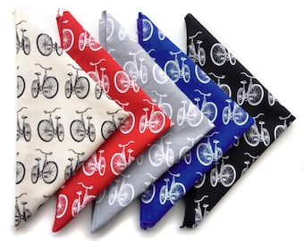 Bandana da bici stampata a mano: sciarpa 100% cotone