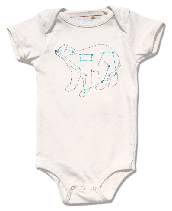 Organic Baby Onesie Bear Constellation Baby Bodysuit organic Etsy