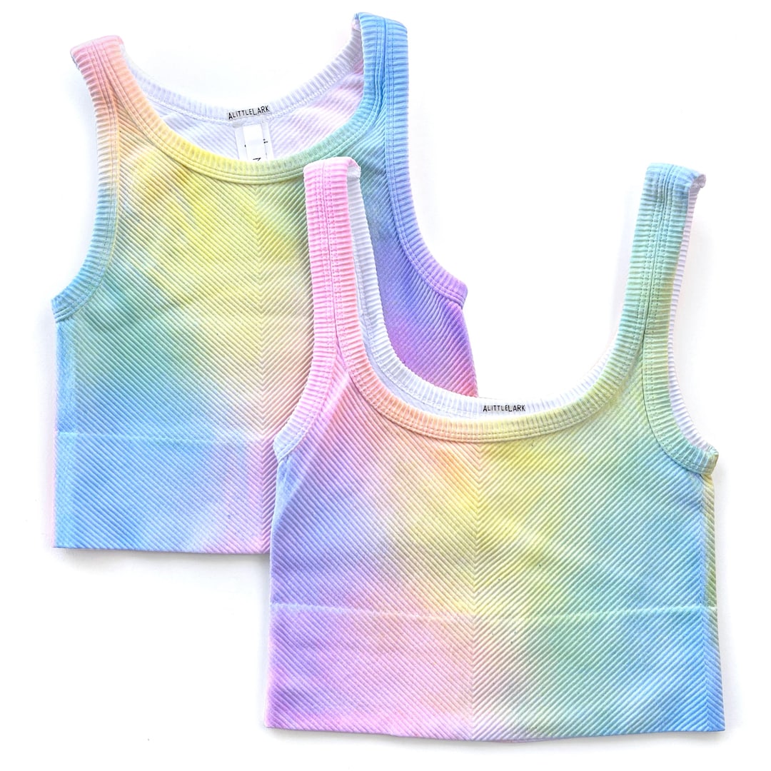 トップス FLOAT CROP SHIRT IN RAINBOW YanYan Float Crop Shirt