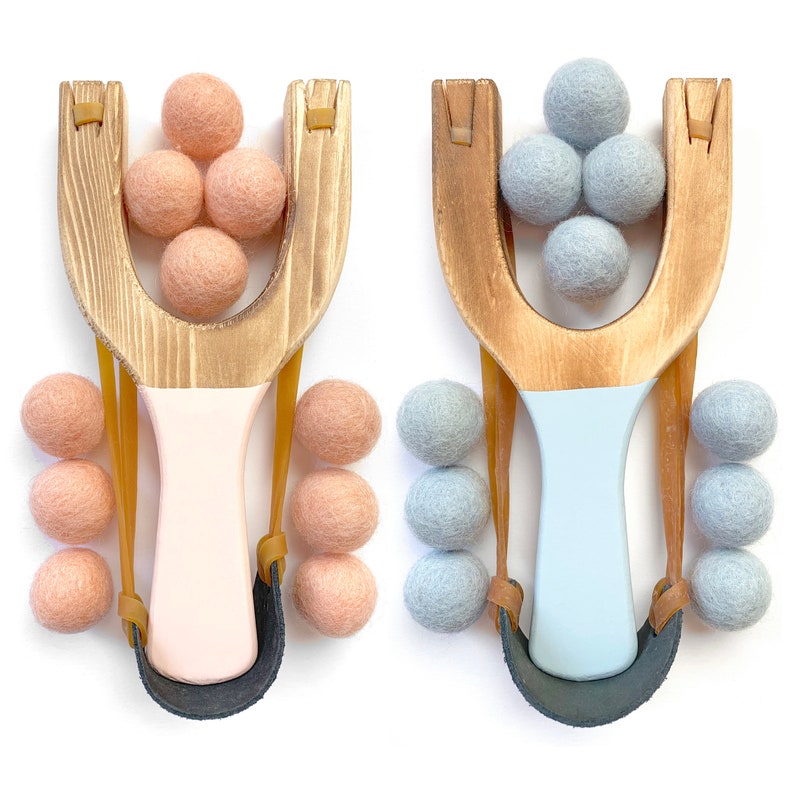 Wooden Slingshot Wood Slingshot Toy Sling Shot Rainbow Etsy