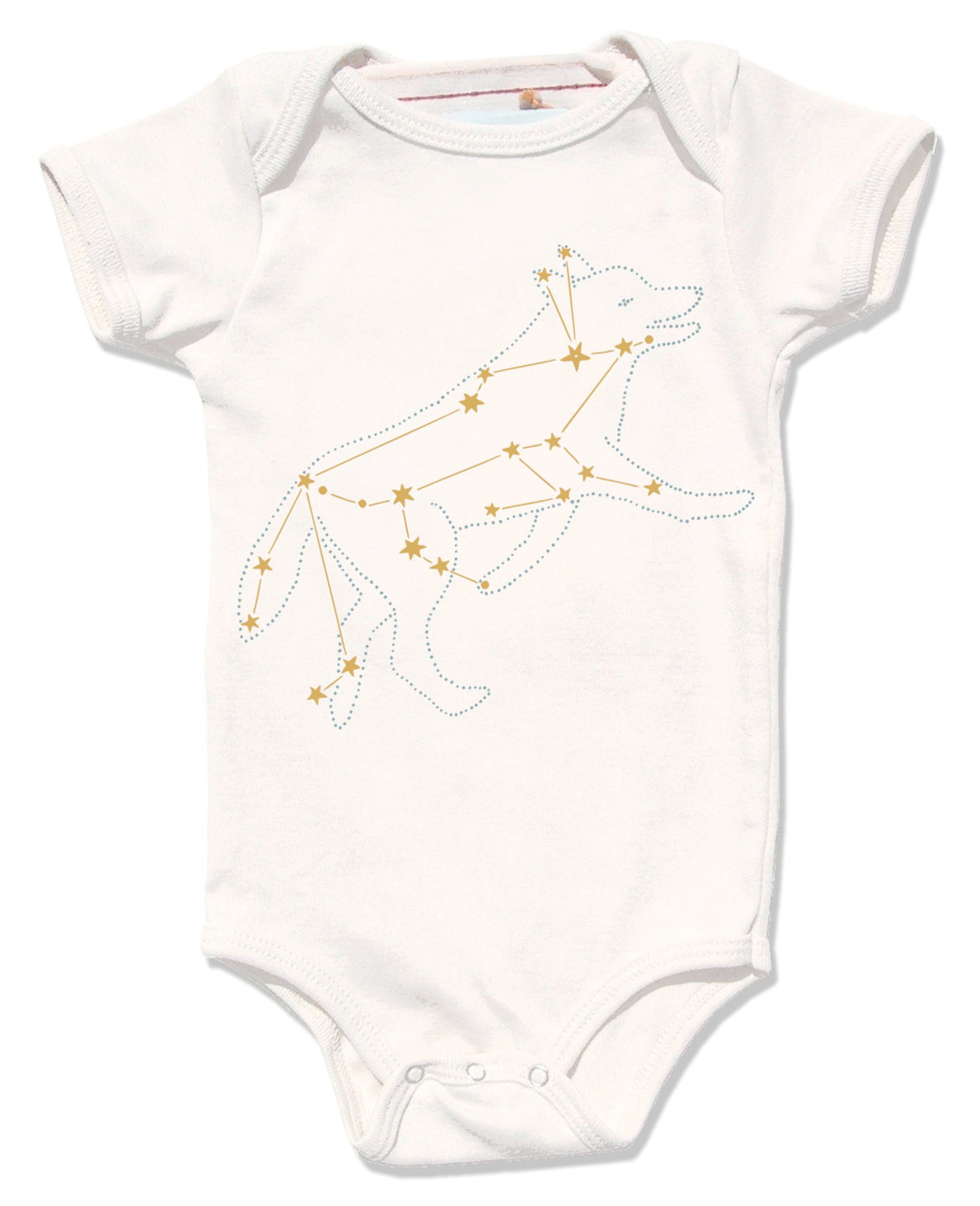 Organic Lupus Wolf Bodysuit animal star constellation print Etsy