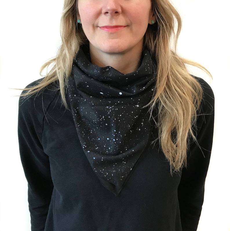 Black Bandana Mens Bandana Festival Clothing Galaxy Space Etsy Canada