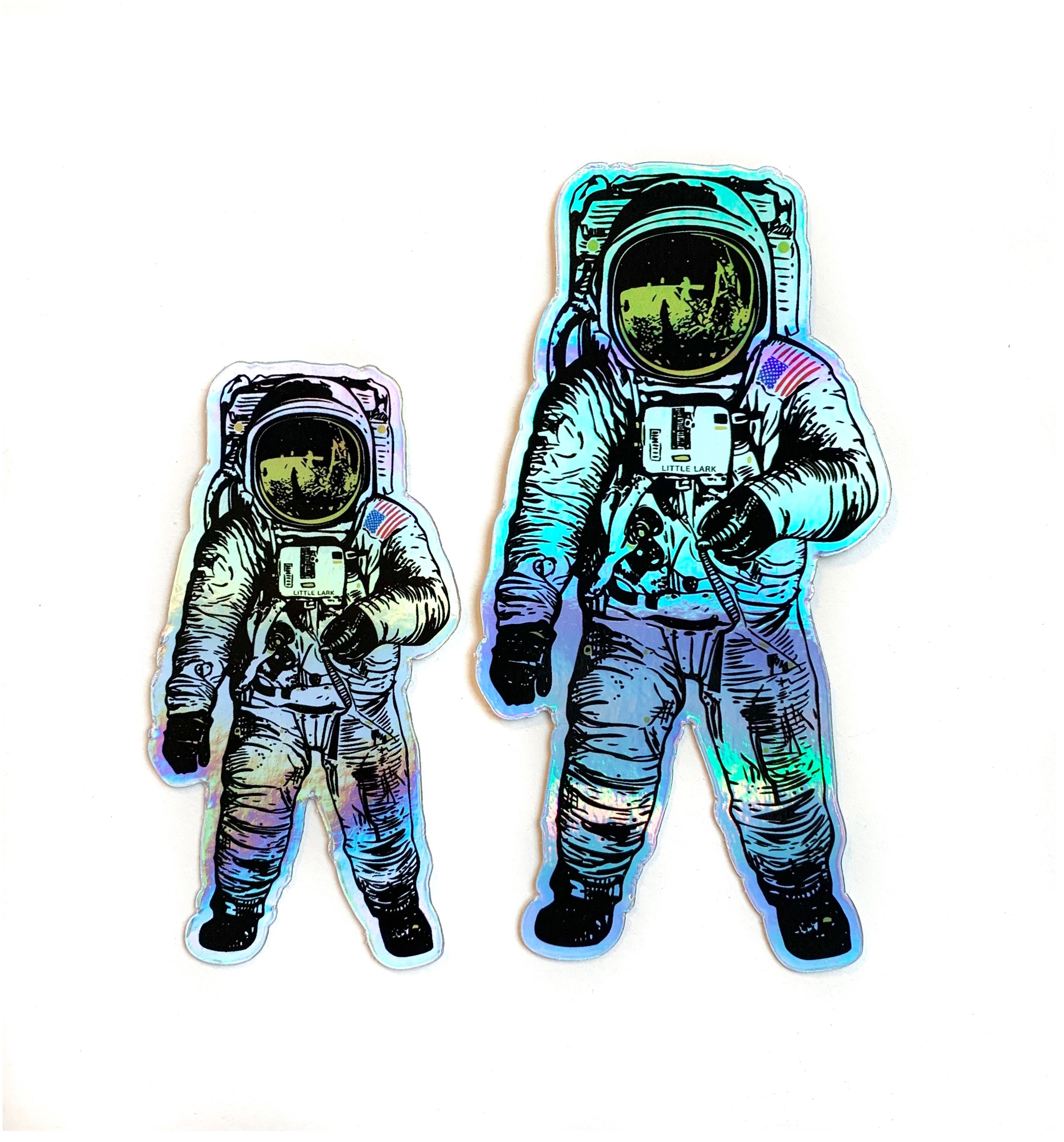 ''SIZES" Space Calling Emblem Astronaut Car Bumper Sticker Decal 