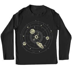 Men's Solar System Shirt, Planets T Shirt, Space Shirt, Space Graphic Tee for Men, Black Planets Shirt, Space Gift For Men, Astronomy Gift image 5
