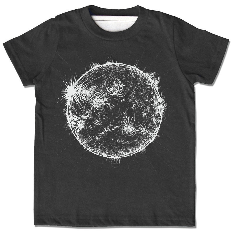 Sun Shirt, Space Shirts, Science tshirt, mens astronomy shirt, unisex adult clothing, Solar graphic tee, monochrome t-shirt science shirts image 4