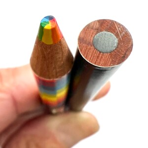 Rainbow Pencils / Natural Wood Pencils / Rainbow Pencils / Cute School Supplies / 7 Colors in one pencil / Cute Rainbow Pencils image 6