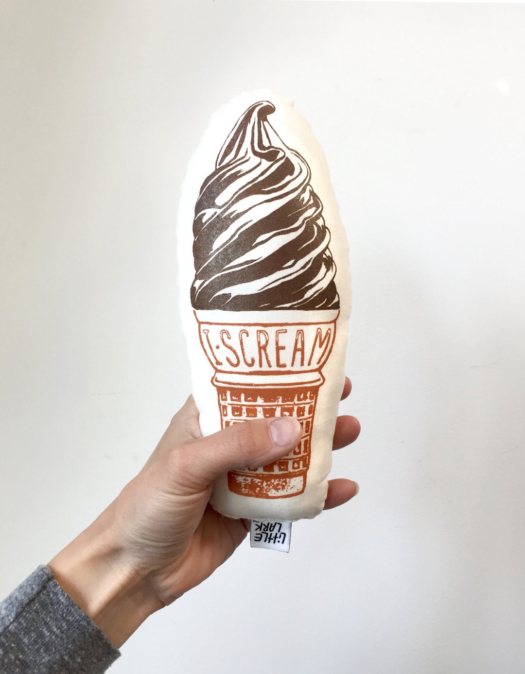 Ice Cream Plush Toy, Soft Serve Ice Cream Cone Pillow, Soft Baby Toy