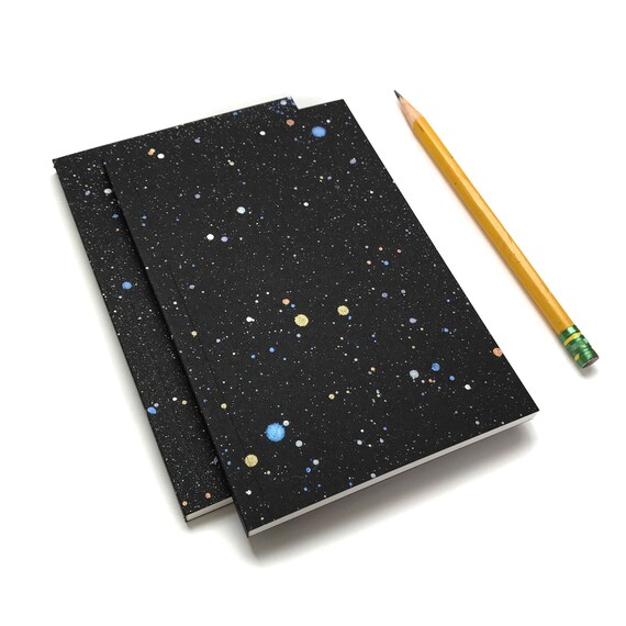 Space Journal Small Notebook Space Sketchbook Galaxy Space Etsy