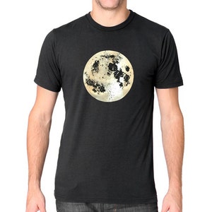 Moon Shirt, Full Moon t-shirt, Moon Gift, Pearl Moon Shirt, space clothes, celestial gift, science clothing, lunar moon gift image 4