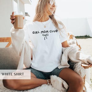 Girl Mom Club Comfort Colors Shirt, Mama Tee, Mom of Girls Shirt, Mother&#39;s Day Gift, Trendy Mama Shirt, Cute New Mom T-Shirt, Christmas Gift