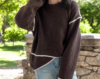 Vintage 90s Black Cashmere Sweater, Round Neck Cashmere Pullover,  Minimalist Black Sweater, Size S Small - Etsy