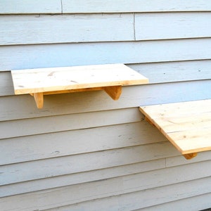 Cedar Cat Climbing Perch / Shelves can be mounted on a wall.  Use outside a window or as a fun perch to climb up to and lounge.
