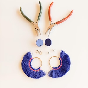 DIY Tassel Earring Kit: Handmade Jewelry Craft for Adults