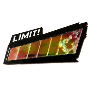 Color Shifting Limit Break Pin - video game jewelry accessories nerd gifts