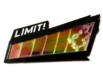 Color Shifting Limit Break Pin - video game jewelry accessories nerd gifts