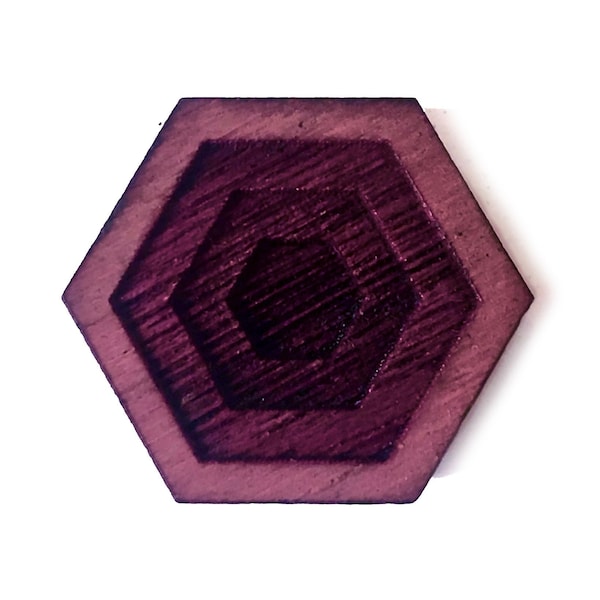 VOIDS - Hardwood Magnets- Hexagon Hexadec kitchen decor geeky refrigerator magnets geometric patterns exotic woods