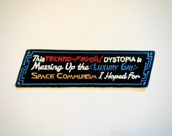 Techno-Feudalism - Iron-On Cyberpunk Patch