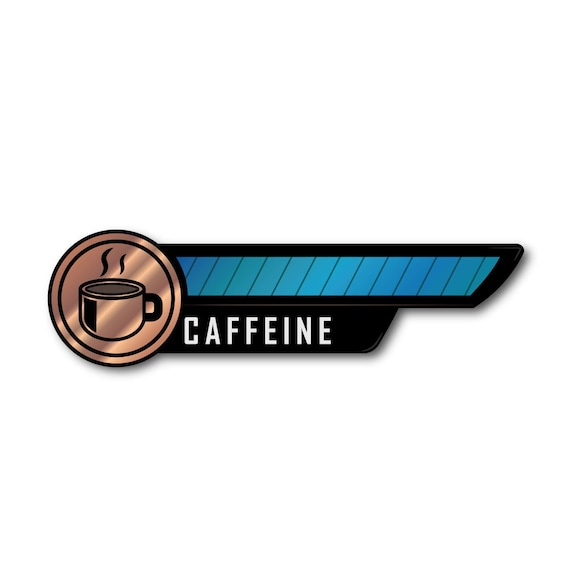 Caffeine Meter Sticker - Gamer Decals Nerdy RPG Video Game Stickers Laptop Stickers Techno