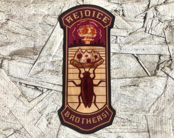 Freut euch, Brüder! - Punk Vinyl Aufkleber - Ödland Stickers