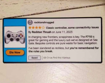 Stockton’s Stick Drift - Titan Sub Parody - Billionaire Hybris Aufkleber