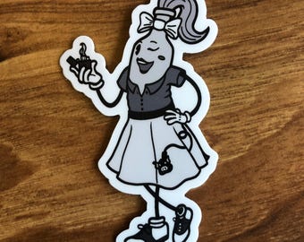 Little Miss Molly - Molotov Aufkleber - Süßer Guillotine Begleiter