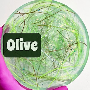 Large Pully Pad, “Olive” Fidget for Trichotillomania, Dermatillomania, Anxiety, Autism, ADHD and Silent Sensory Hair Skin Picky Pick Pad