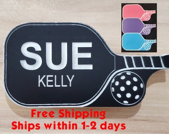 Personalized Pickleball Name Tag: Laser Engraved Magnetic Badge