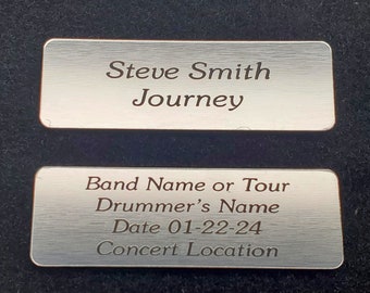 Silver Name Tag for Drumstick Display Project from 3DCarving.com