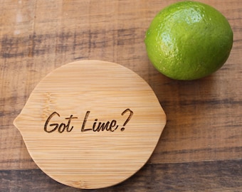 Bar Bamboo Cutting board | Lime shaped | Got Lime | tequila and lime | laser engraved |by 3dcarving | bar décor