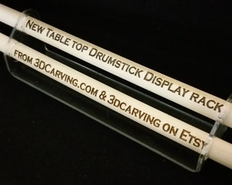Acrylic Drumstick Display Rack: Tabletop Drumstick Holder