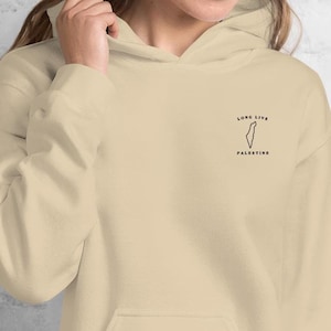 Palestine embroidered hoodie, Long Live Free Palestine hoodie, Palestine Flag hoodie, Stand With Palestine Shirt, Gaza Unisex,Palestine Gift