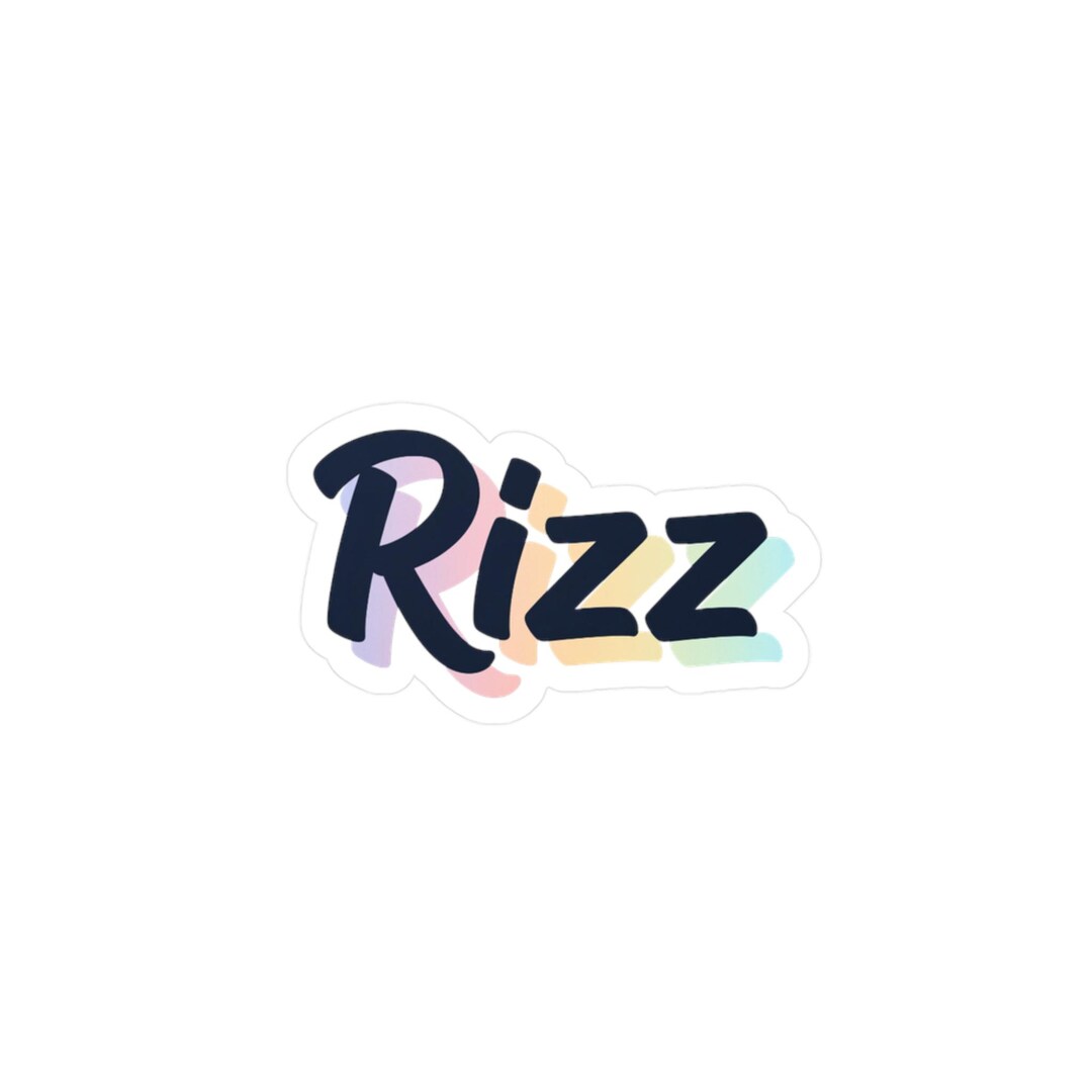 Rizz Decal Sticker - Kiss-cut Vinyl Decal for Laptop, Water Bottle, Car ...