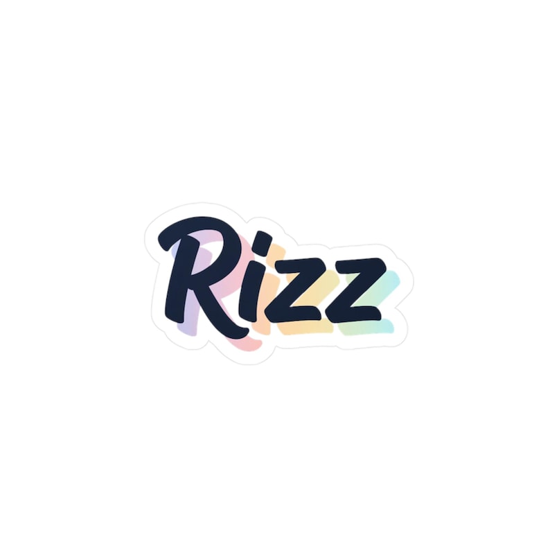 Rizz Decal Sticker - Kiss-cut Vinyl Decal for Laptop, Water Bottle, Car ...