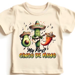First Cinco De Mayo Shirt, Mexican Birthday Party Gift, Kids Cinco De Mayo Tee, Fiesta Birthday Tshirt,  Fiesta Party Matching Shirts
