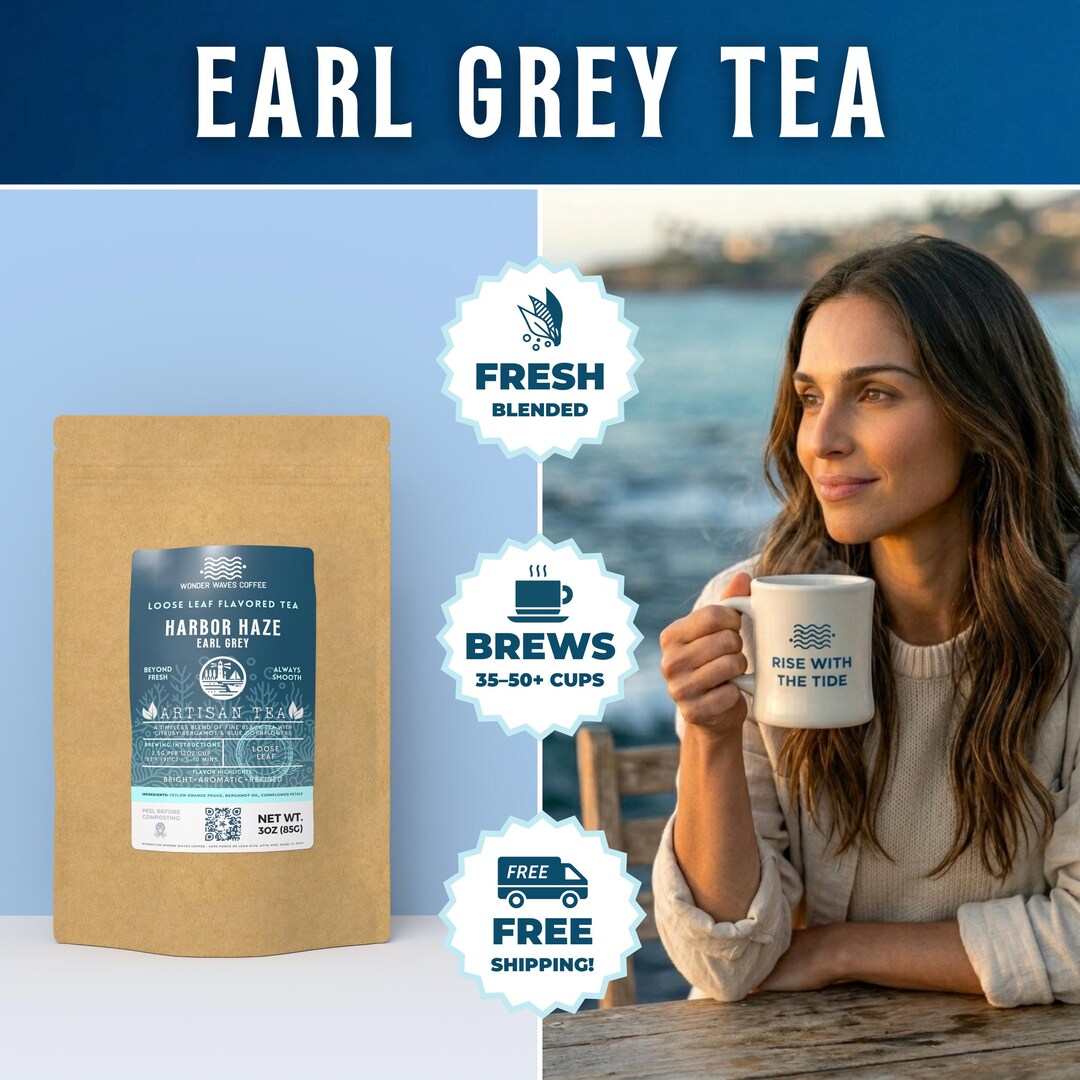 Elgray Tea Earl Grey Tea – Premium Artisan Loose Leaf Black Tea Blend | With ...