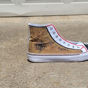 Detailed Custom Painted Shoes for your favorite Fandom from TV Shows to Kpop to Sports Teams, even School Mascots, Business Logos & more!
