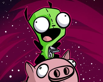 Space Pig - Autographed Print