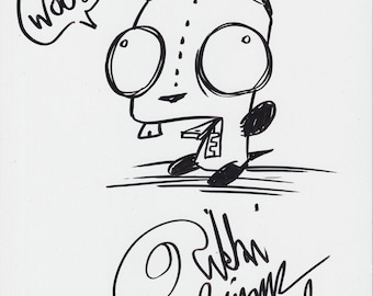 Schets en handtekening Copic Marker: originele tekening