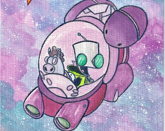 Vootin Along - Watercolor Original