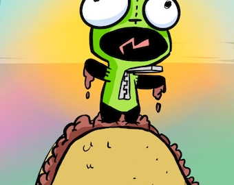Taco Mountain - Autographed Print