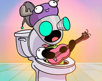 Singing in the Drain - Autographed Print