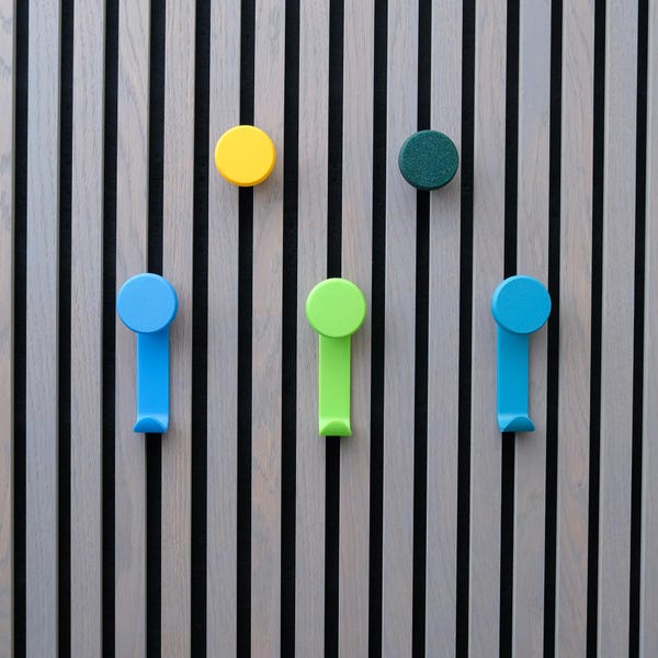 Bunte 3D gedruckte Acoustic Panel Hooks, Acoustic Slat Wandhaken, Moderne Wandplatten Haken, Akupanel Aufbewahrungshaken Zubehör