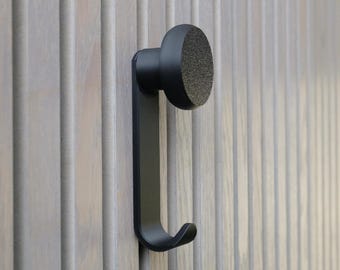 3D Printed Acoustic Panel Hooks, Round Coat Hooks for Acoustic Panels , Acoustic slat wall hooks, Wall panels hook, Acoustic wall hook black