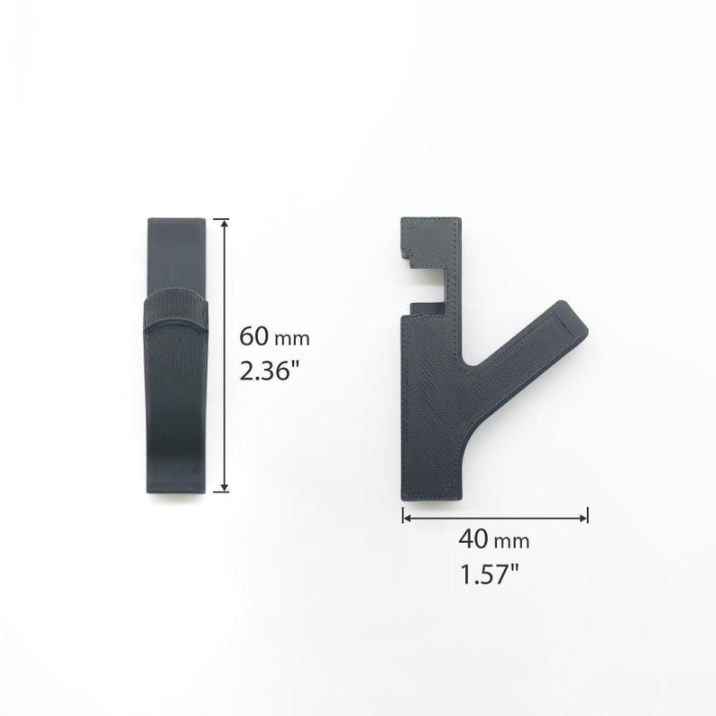 Acoustic Panel Hooks Black Rack, decorative panel 3D Printed, Hanger for Panels, Modern wall panels hooks, akupanel accessories image 2