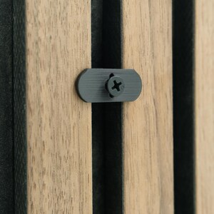 Adjustable Picture Hook for Acoustic Panels, Non-Damaging Slat Wall Picture Hanger for Wood Panel Walls & Studio DecorAcoustic Panel Hooks image 11