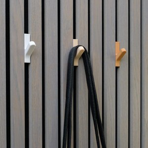 Acoustic Panel Hooks Black Rack, decorative panel 3D Printed, Hanger for Panels, Modern wall panels hooks, akupanel accessories image 11