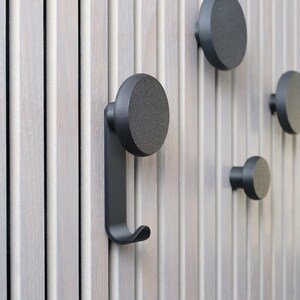 Ganchos para paneles acústicos, color negro, panel decorativo impreso en 3D, ganchos para paneles acústicos, ganchos para paneles de pared modernos, accesorios akupanel imagen 8