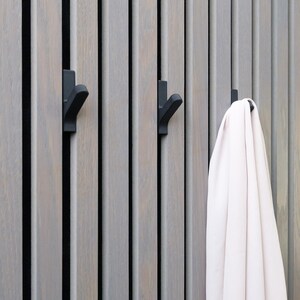 Acoustic Panel Hooks Black Rack, decorative panel 3D Printed, Hanger for Panels, Modern wall panels hooks, akupanel accessories image 17