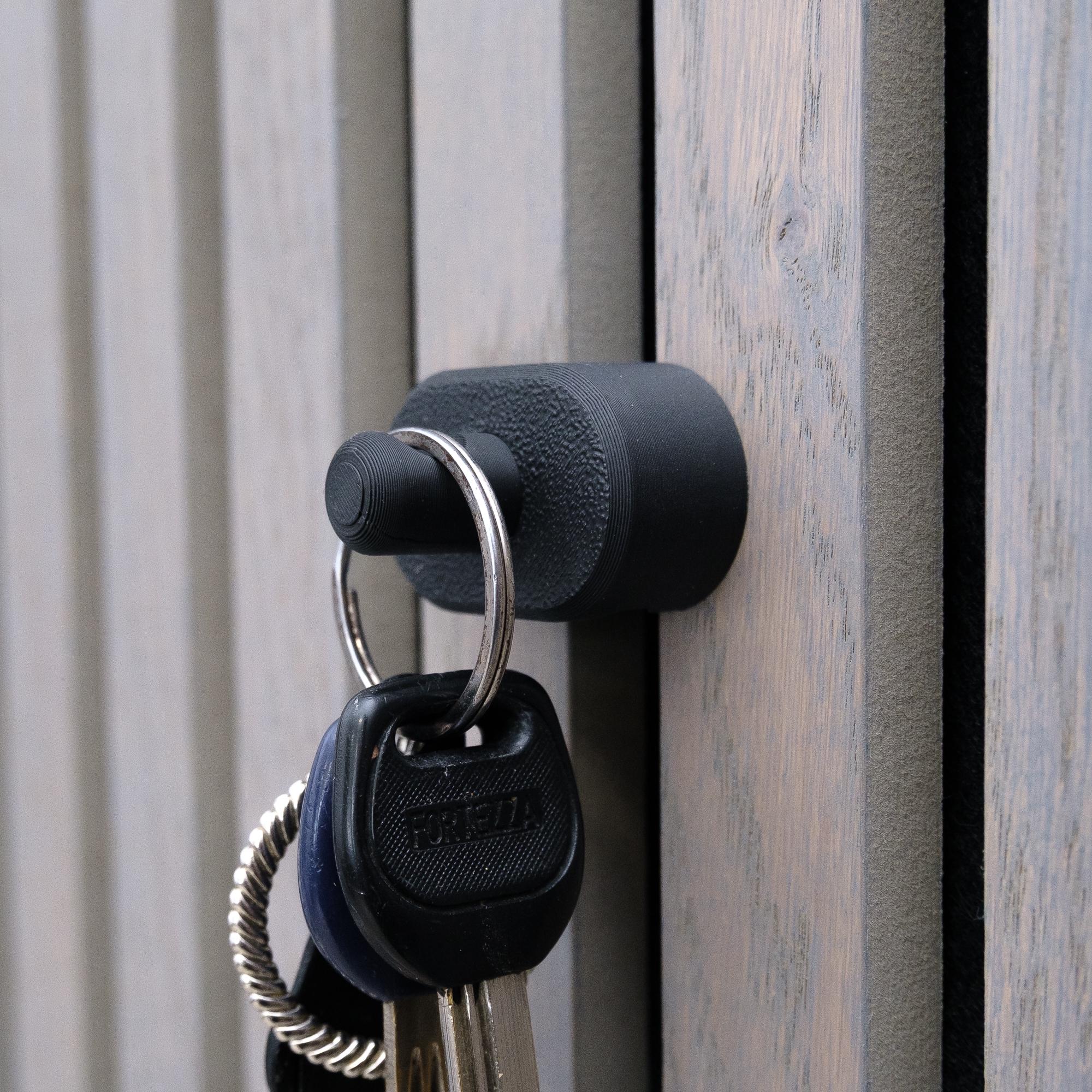 Slat Wall Key Holder for Acoustic Panels, Minimalist Key Rack for