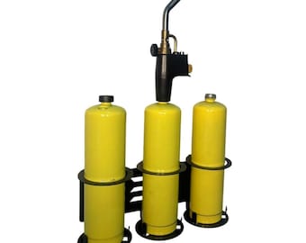 Triple Propane Torch Holder Organizer Rack